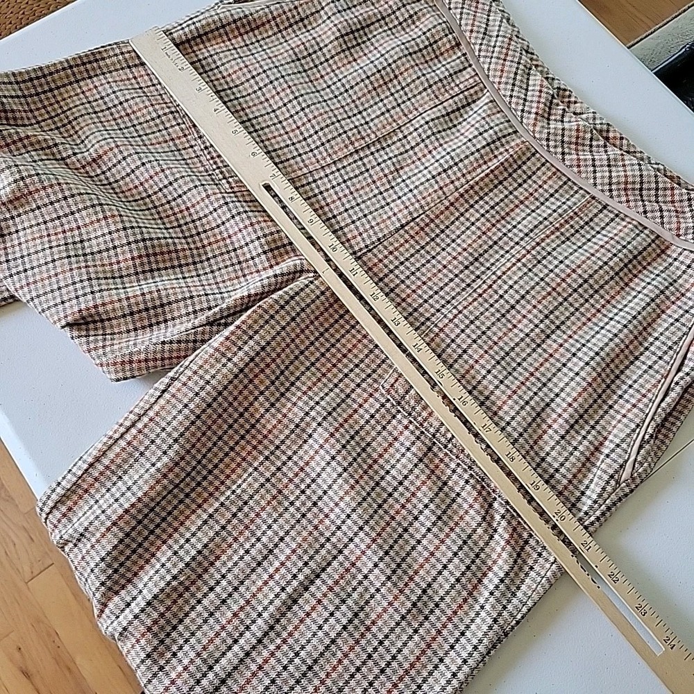 Sundance Brewster Plaid Wide Leg Trouser Pants High Rise Academia Classic Preppy - Picture 10 of 15